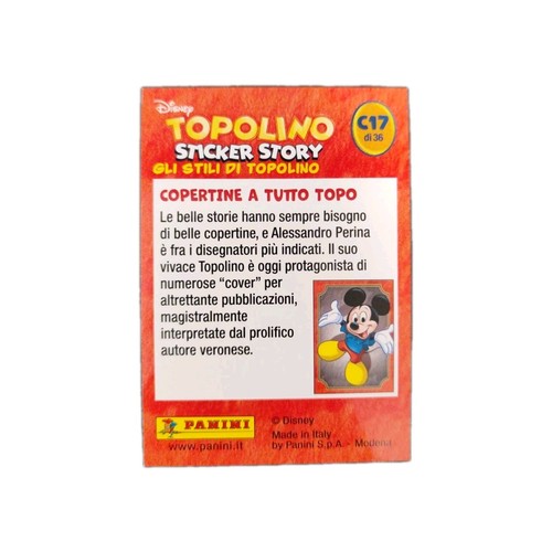 Topolino sticker story - story, card