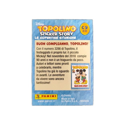 Topolino sticker story - topolino, card